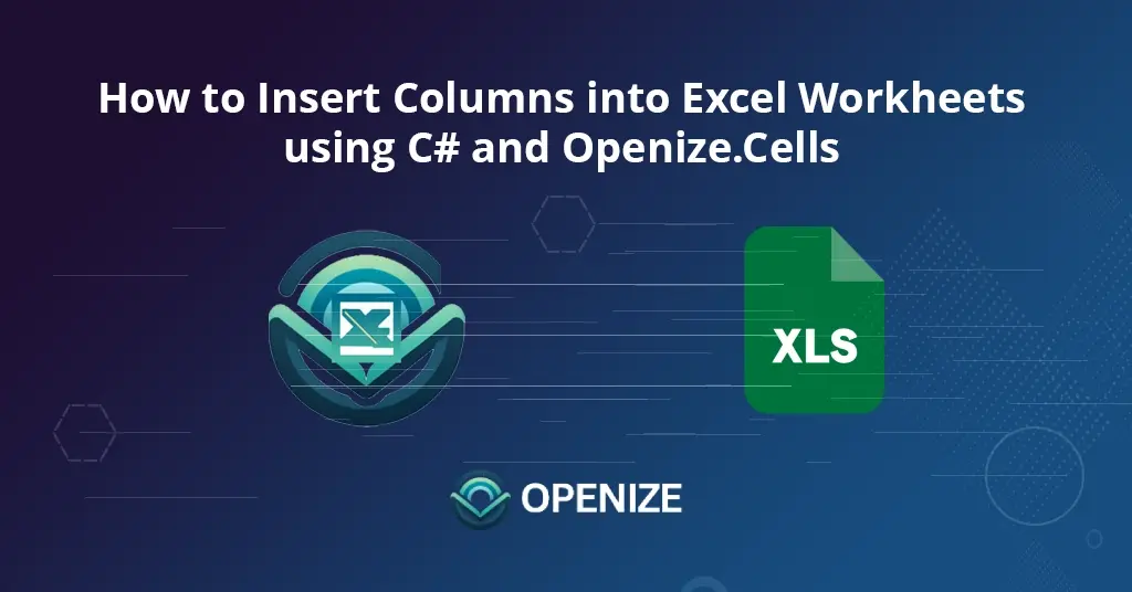 كيفية إدراج أعمدة في ورقة عمل MS Excel في C# باستخدام FileFormat.Cells