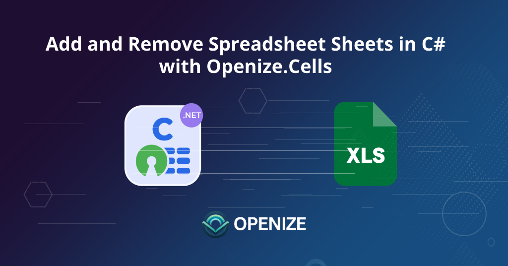 Agregar y eliminar hojas de cálculo en C# con FileFormat.Cells