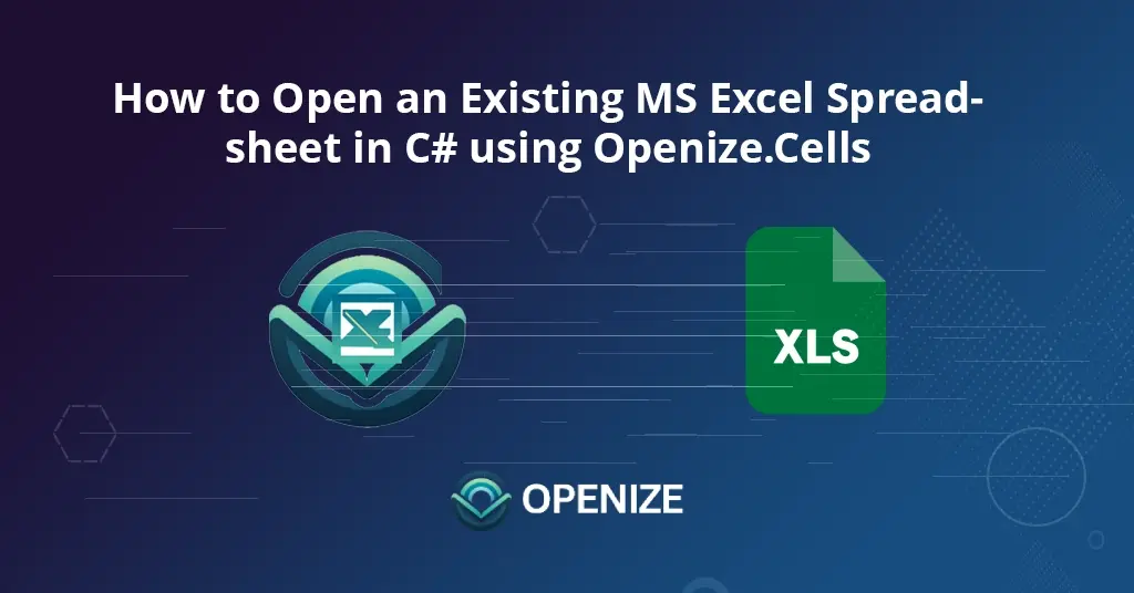 Come aprire un foglio di calcolo MS Excel esistente in C utilizzando le celle in formato file