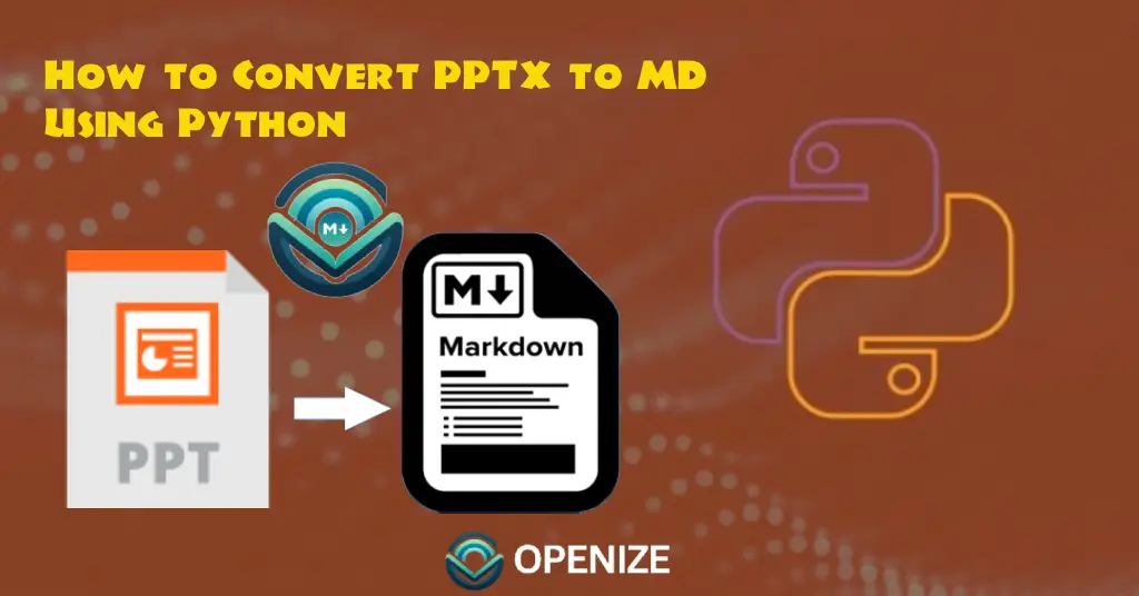Convert PowerPoint to Markdown using Openize.MarkItDown