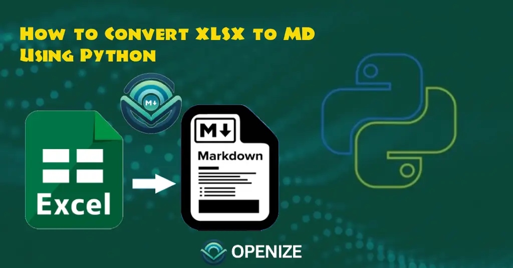Convert Excel to Markdown using Openize.MarkItDown