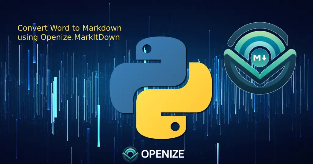 Convert Word to Markdown using Openize.MarkItDown